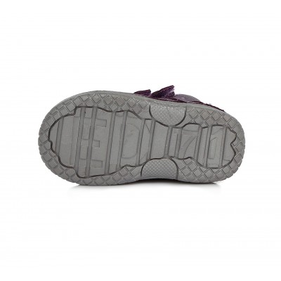 D.D. step dievčenská detská celokožená obuv A038-598B Lavender